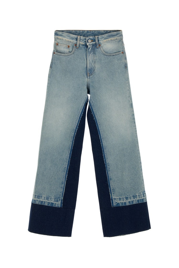 Mm6 By Maison Margiela Wide-Leg Pants With Five Pocket Design