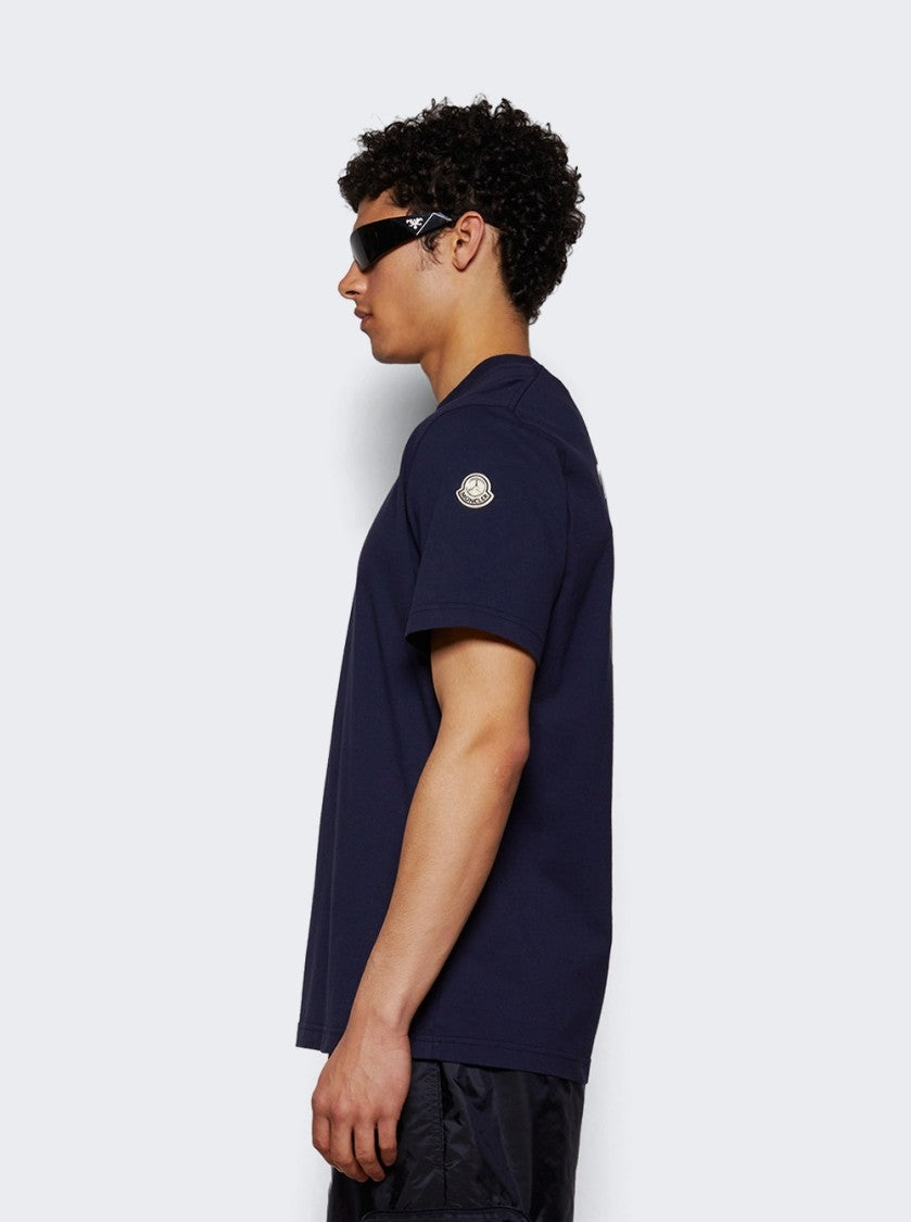 Moncler Short Sleeve Tee In Medium Blue
