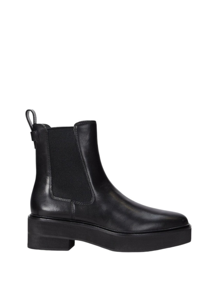Lauren Ralph Lauren Black Leather Ankle Boots