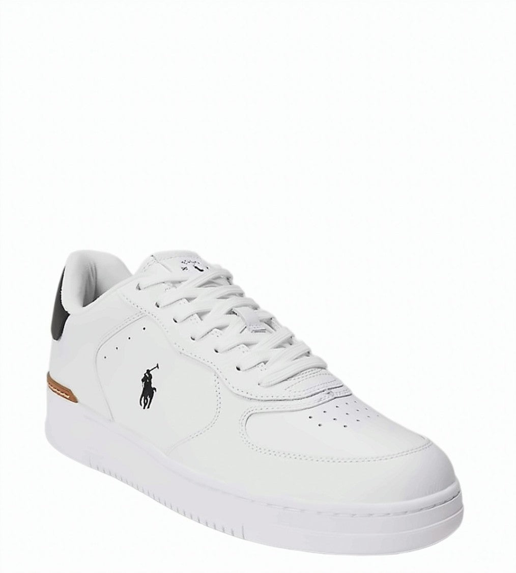 Polo Ralph Lauren White Navy Masters Low Top Sneakers