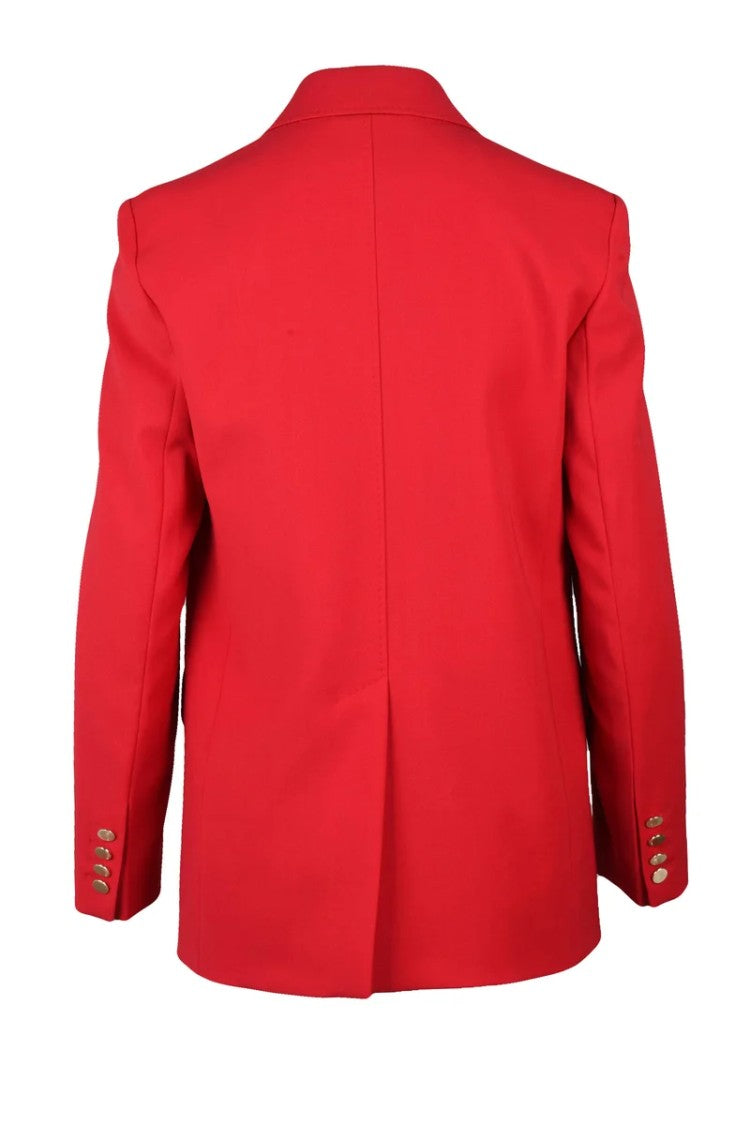 Max Mara Edicola Double-Breasted Jacket - Red