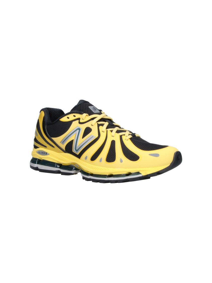 New Balance Yellow 1890 Fabric Mesh Cushion Sneakers