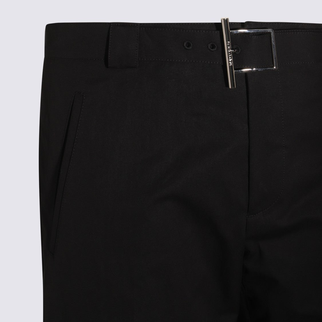 Alexander Mcqueen Black Cotton Pants