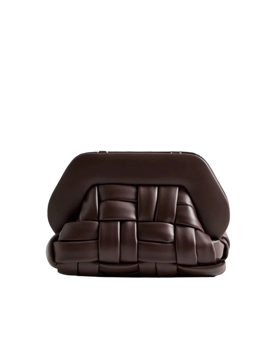 Themoirè Tia Weaved Ebony Handbag