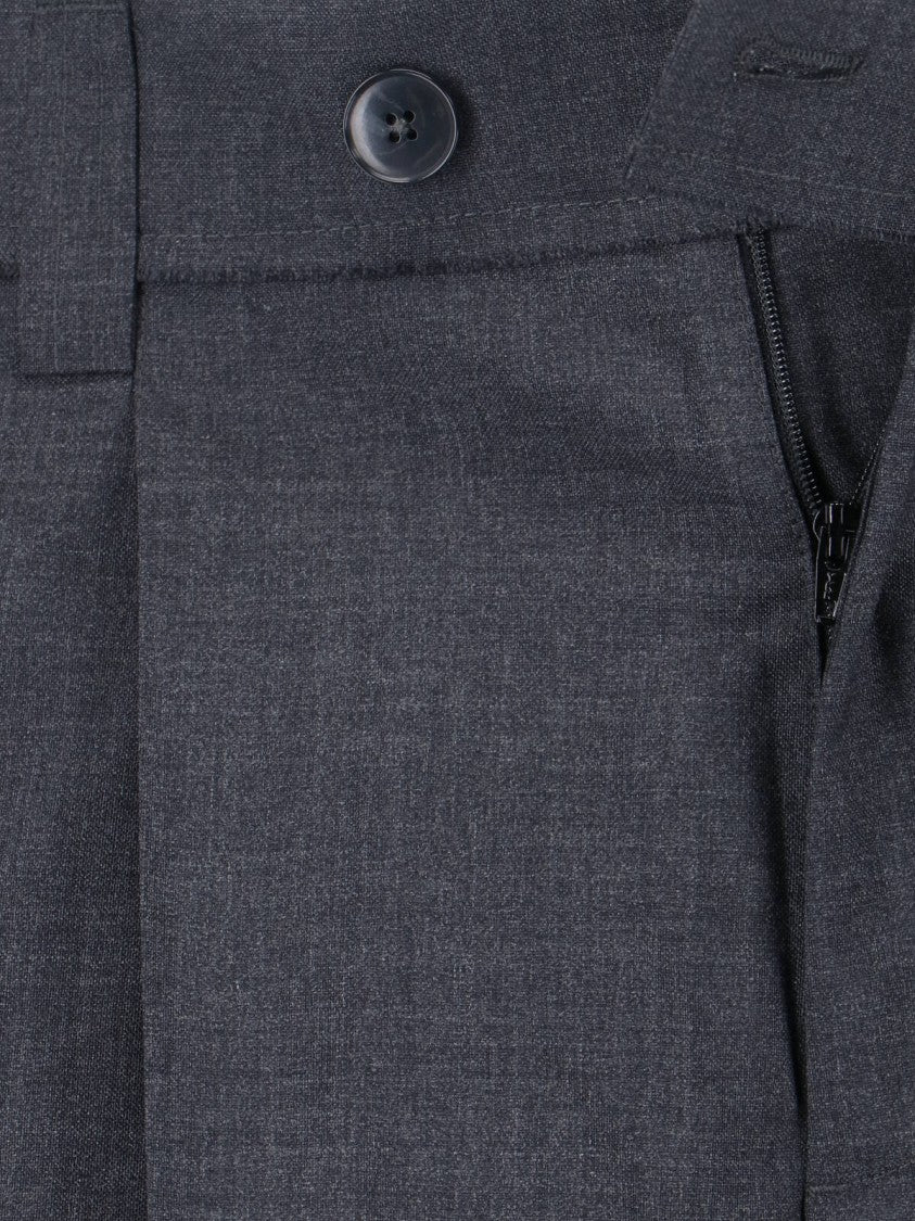 Mfpen Tailored Grey Trousers With Minimalist Design