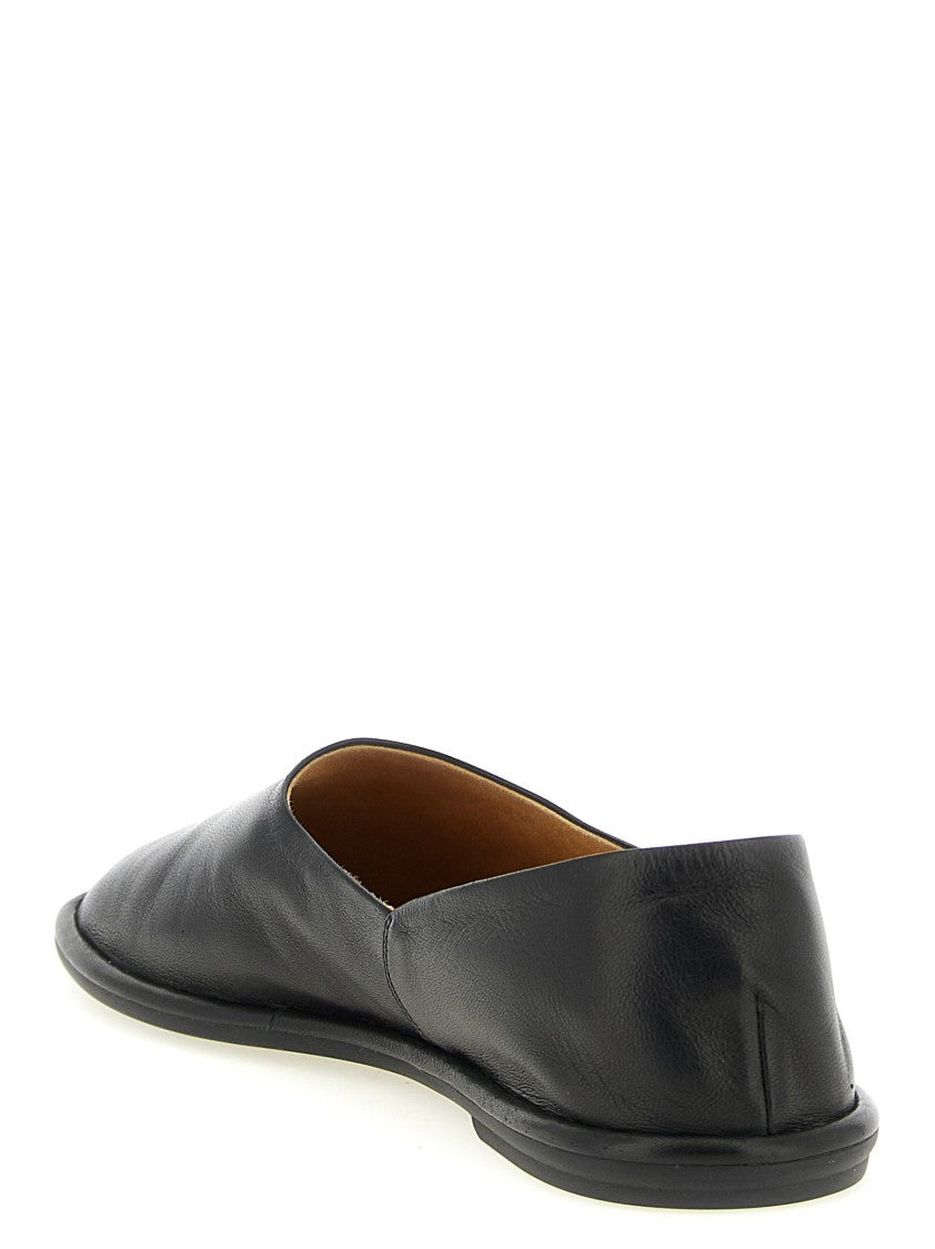 The Row 'Canal' Smooth Leather Slip-On Loafers