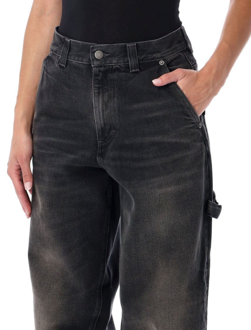 Haikure High-Waisted Loose-Fit Jeans With Vintage Wash And Relaxed Silhouette