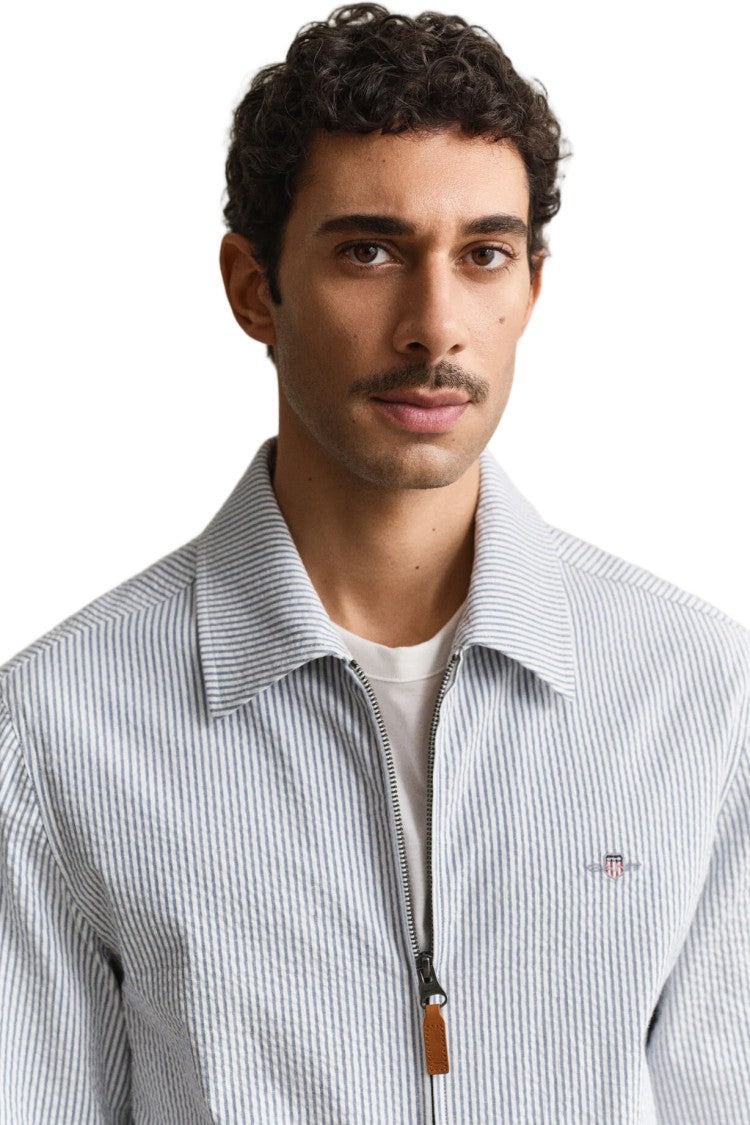 Gant Lightweight Cotton Seersucker Unlined Windcheater Jacket