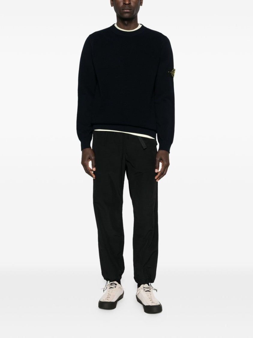 Stone Island Classic Crewneck Sweater With Ribbed Details