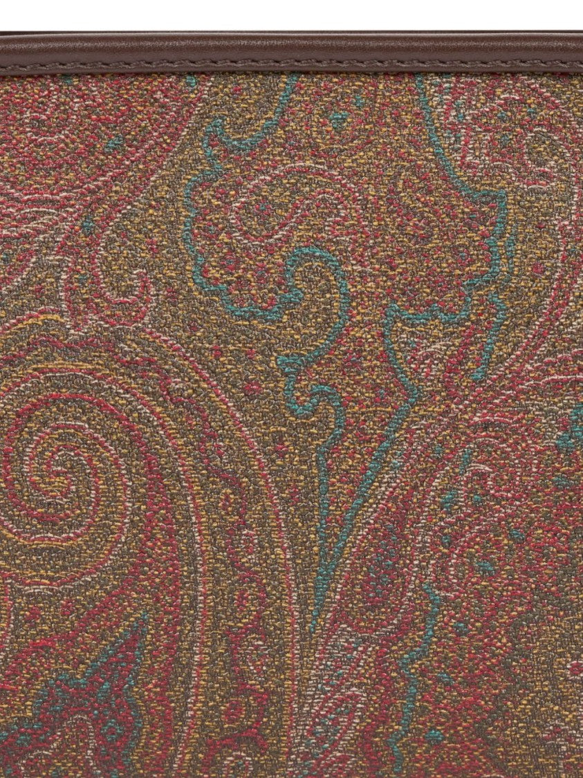 Etro Rectangular Shoulder Bag With Paisley Jacquard Cotton