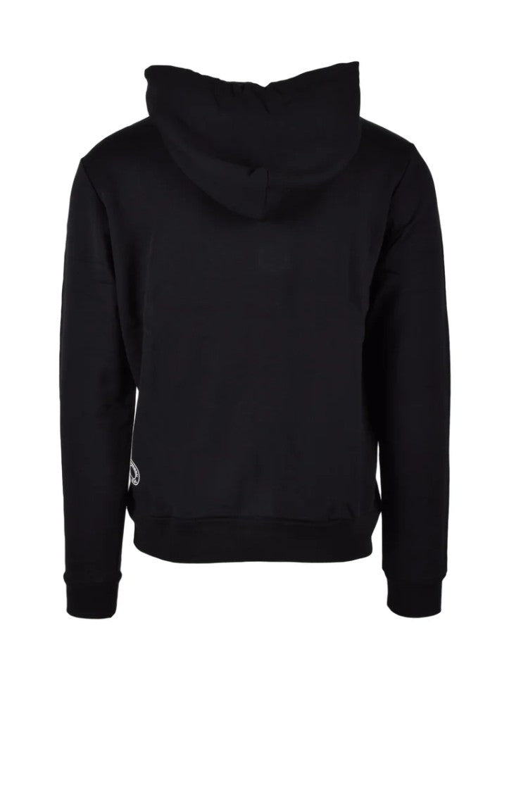 Costume National Black Hooded Cotton Sweatshirt