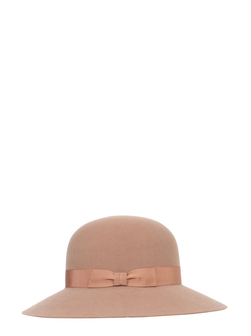 Helen Kaminski Wide-Brim Hat With Ribbon Band