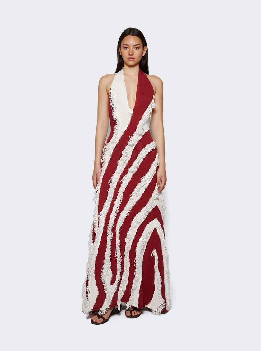 Diotima Roaring Gown Paprika And White