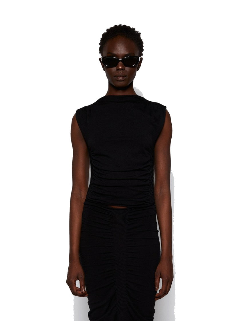 Alexander Wang Ruched Tank Top Black
