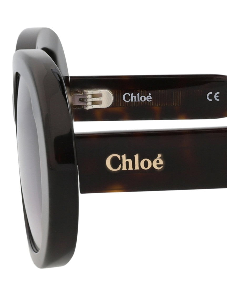 Chloé Round-Frame Recycled Acetate Sunglasses