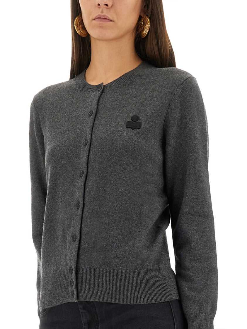 Isabel Marant Étoile "Mona" Cardigan With Logo