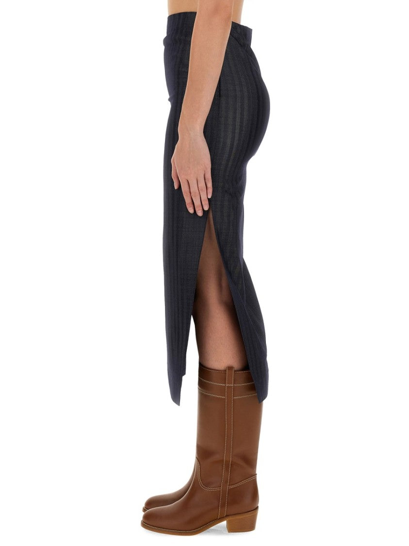 Etro Wool Blend Pencil Skirt