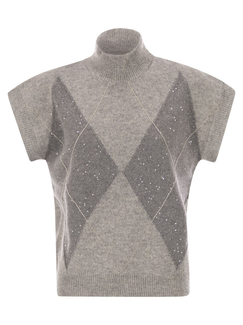 Peserico Cashmere Lurex Silk Wool Knitwear