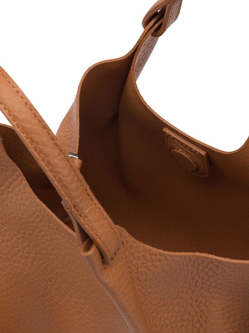 Gianni Chiarini Textured Leather Shoulder Bag With Dual Handles