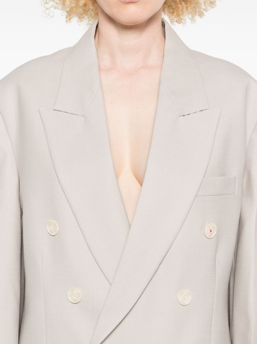 Victoria Beckham Tailored Double-Breasted Jacket With Unique Belt Detail