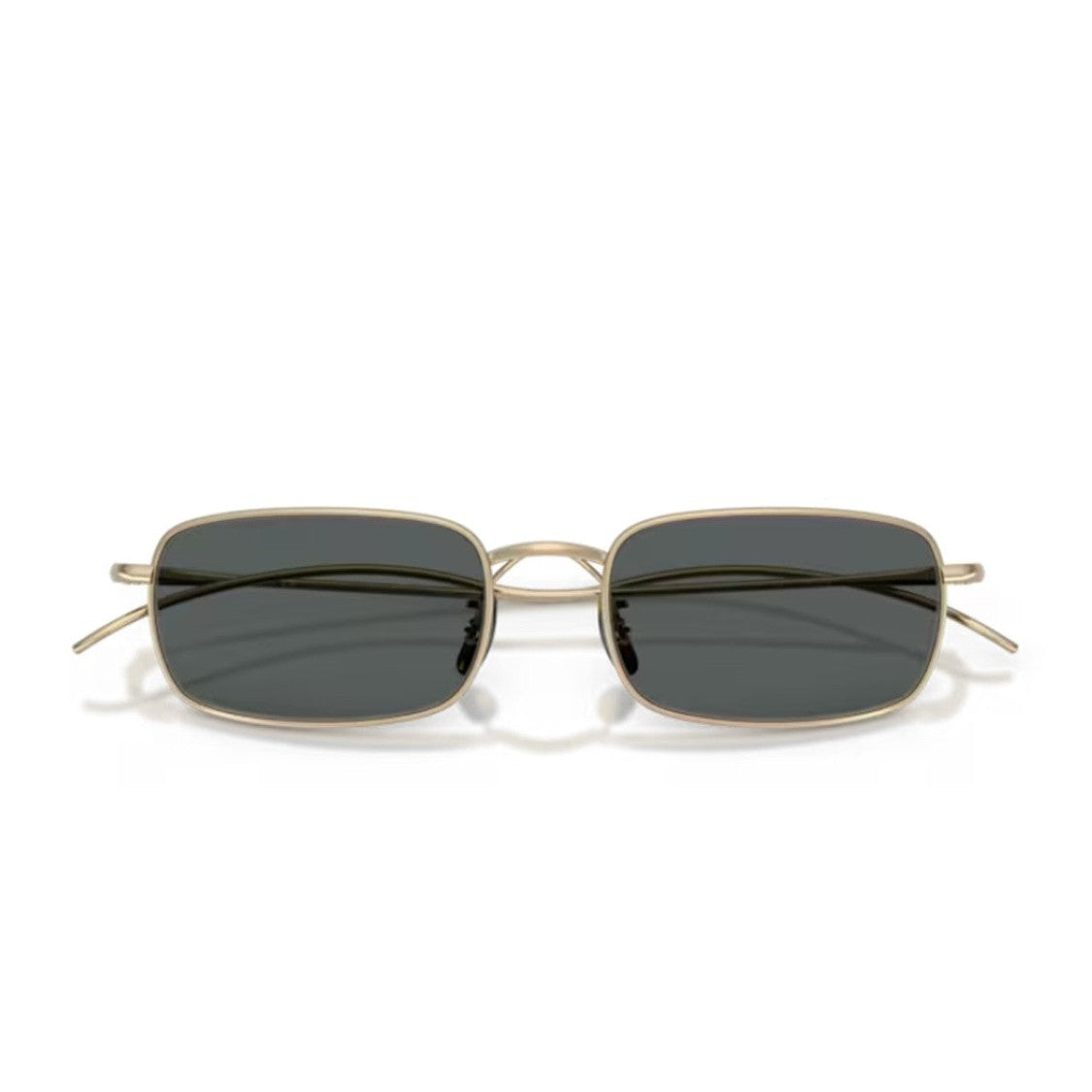 Oliver Peoples Gold Tk-14 Ov1364st Titanium Rectangular Sunglasses