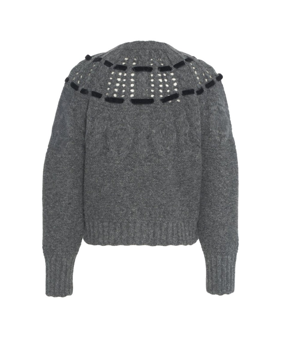 Loveshackfancy Cardigan 'Clementian' With Bow Details