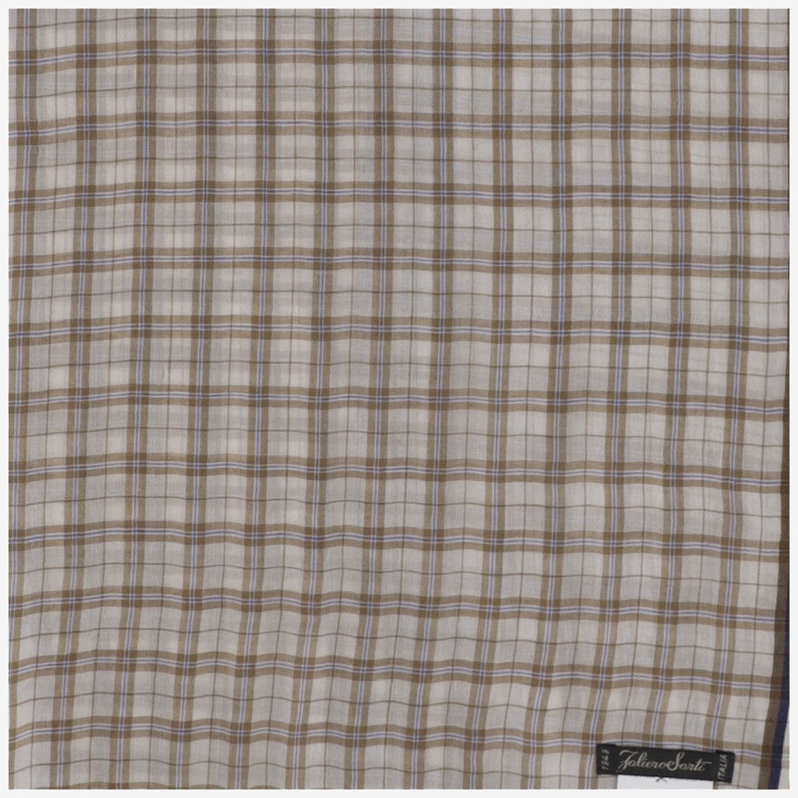 Faliero Sarti Silk Plaid Scarf