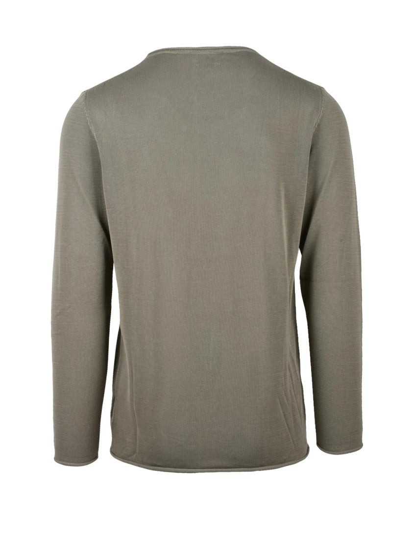 Daniele Fiesoli Taupe Fine-Knit Cotton Sweater