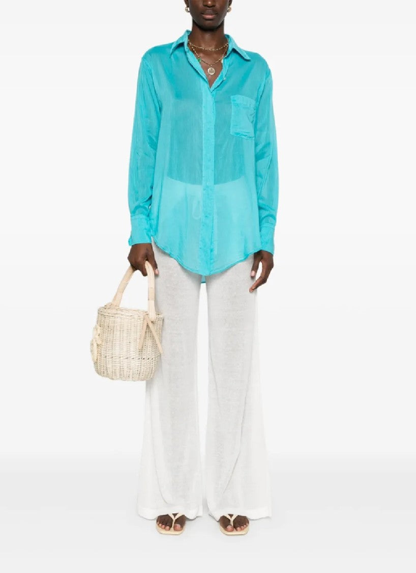 P.A.R.O.S.H. Wide-Leg Pants With Comfortable Waistband