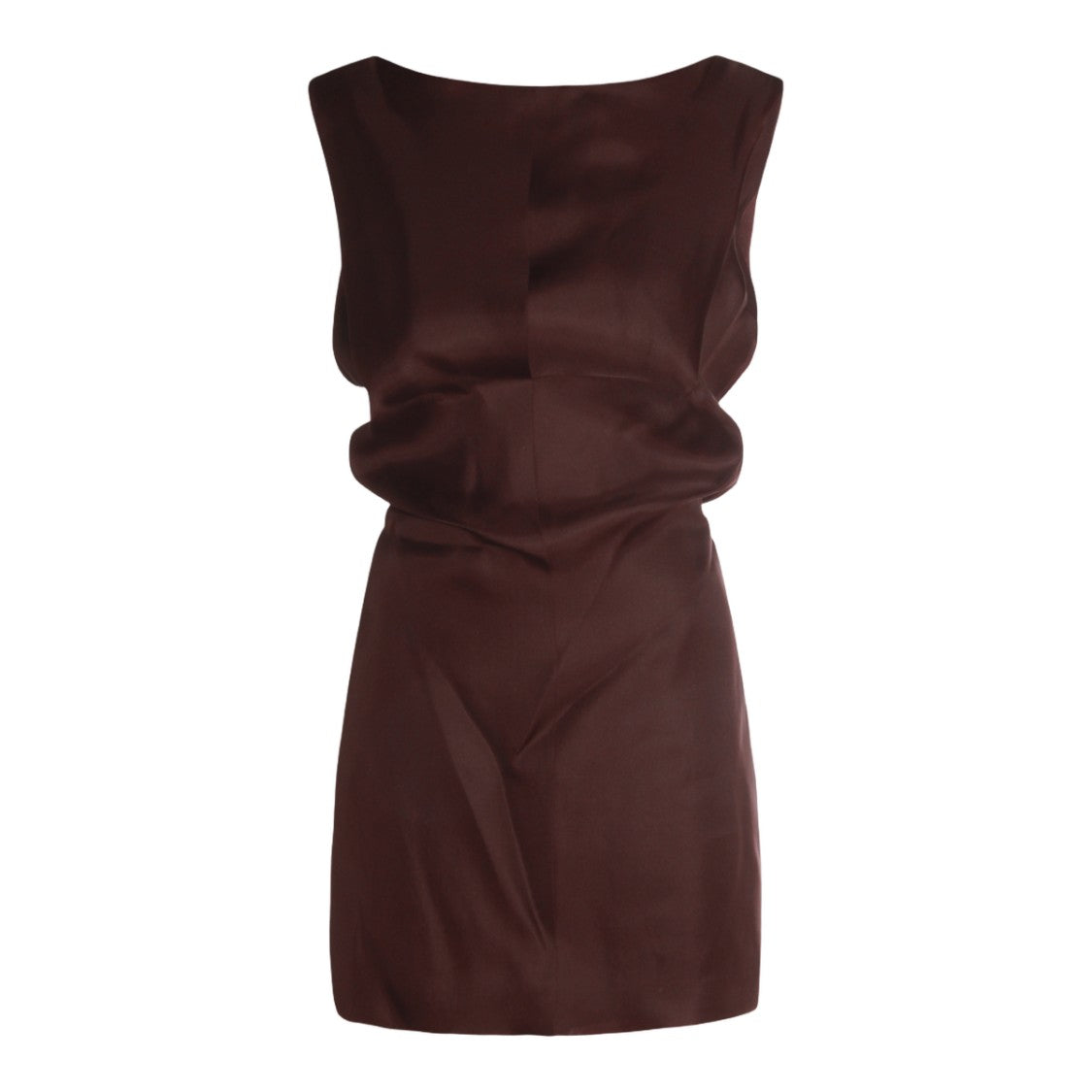 Khaite Sleek Sleeveless Mini Dress With Subtle Ruching