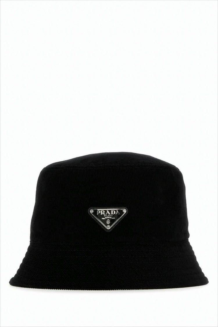 Prada Timeless Cotton Bucket Hat With Subtle Logo
