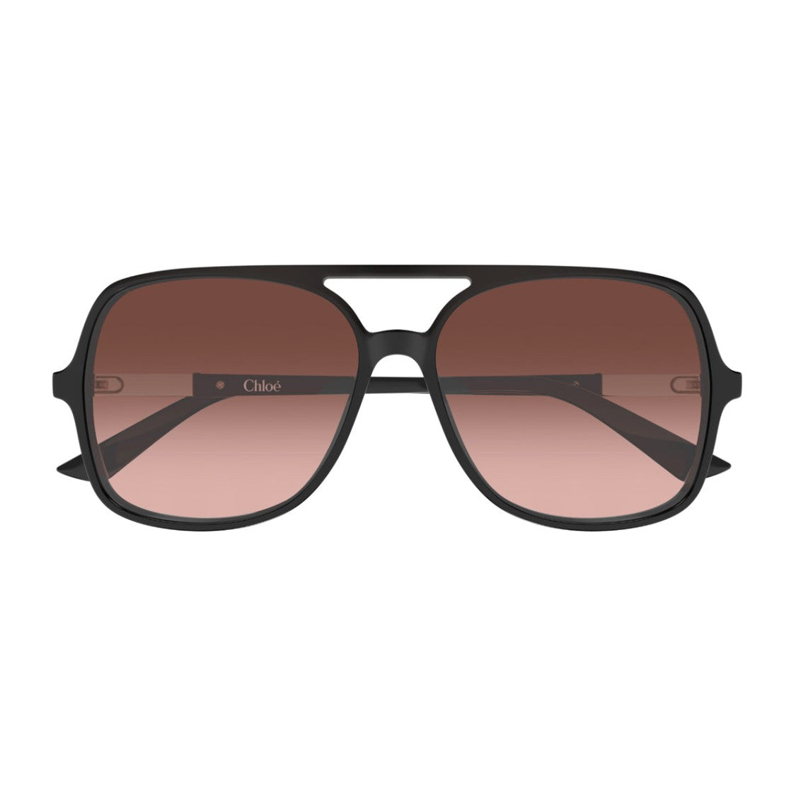 Chloé Recycled Acetate Grey Copper Sunglasses With Copper Gradient Lenses