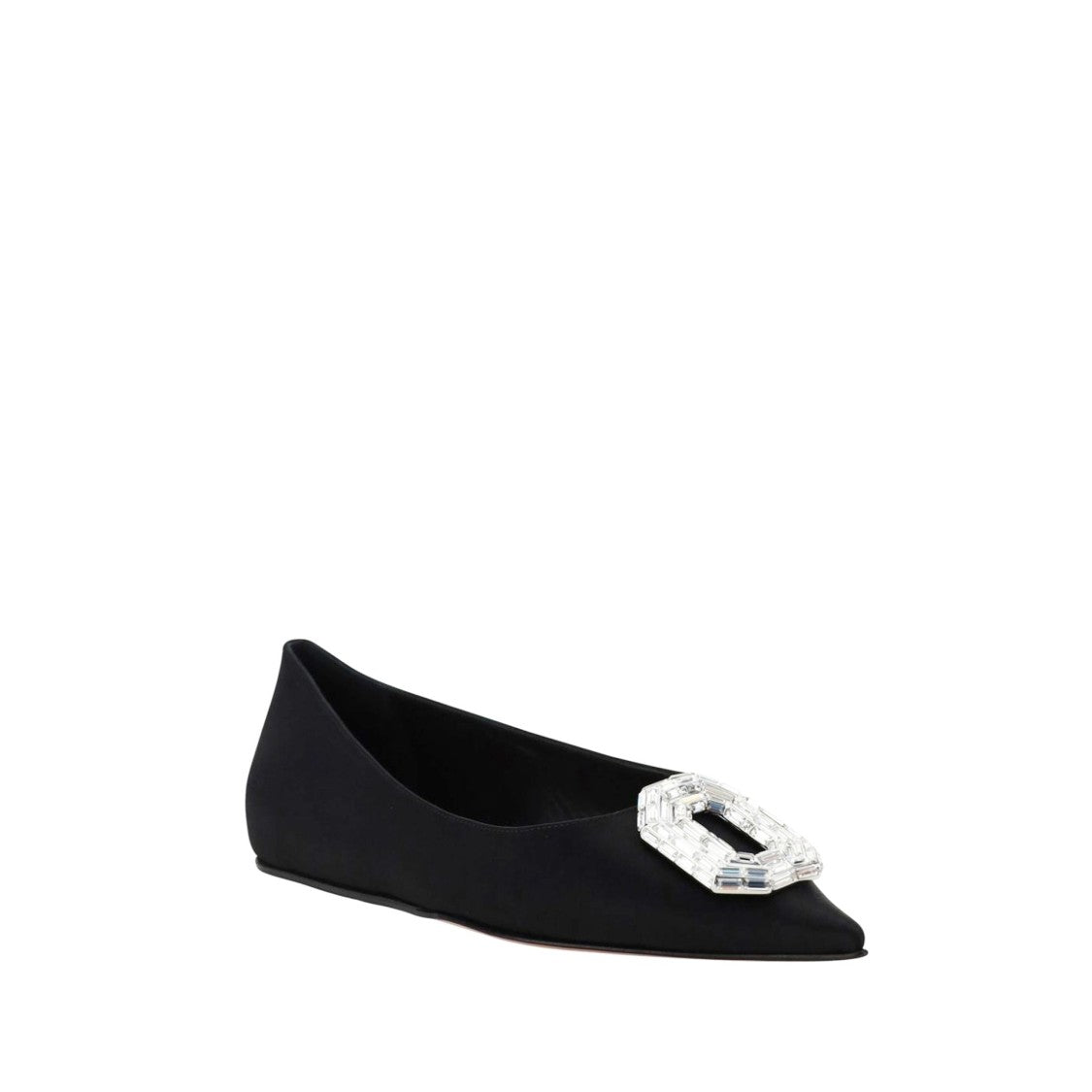 Amina Muaddi Camellia Ballerina Flats