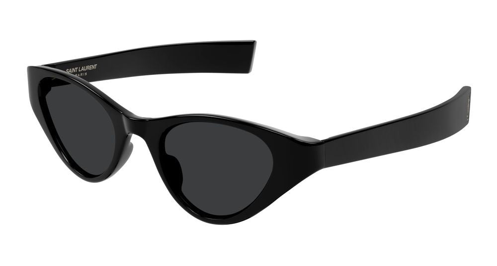 Saint Laurent Black Thick Acetate Frames Cat-Eye Sunglasses