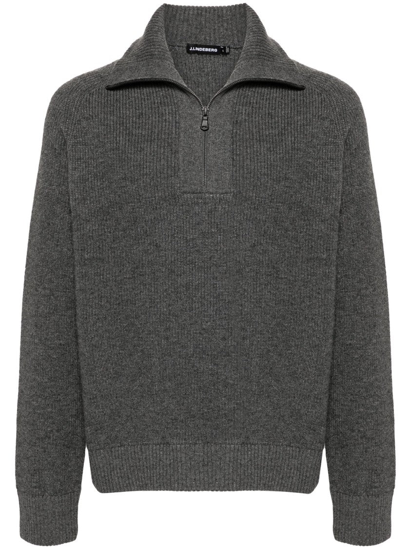 J.Lindeberg Wilmer Quarter Zip Knit