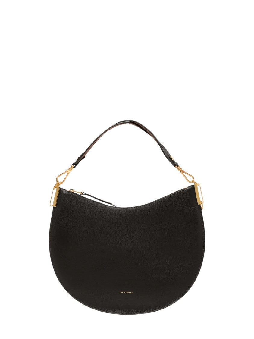 Coccinelle Half-Moon Top-Handle Shoulder Bag With Gold-Tone Accents