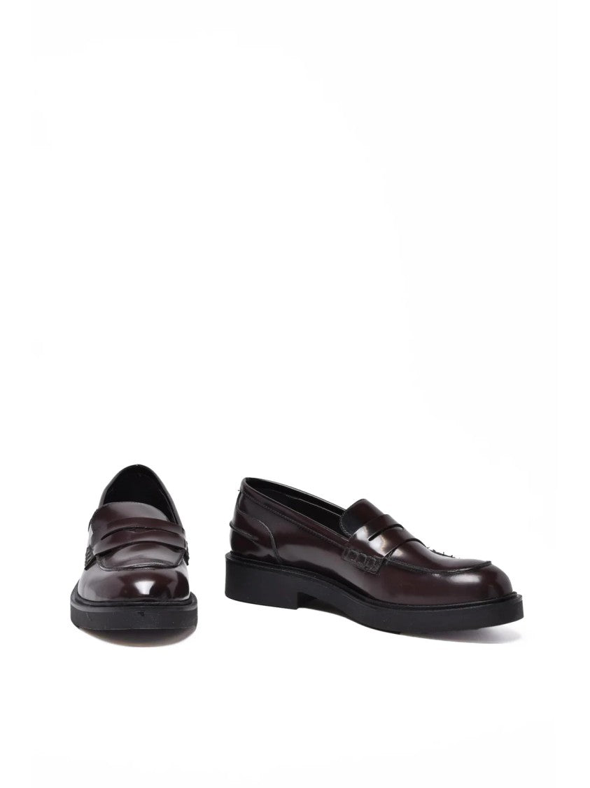 Gianluca Giordano Brown Rubber Penny Loafers
