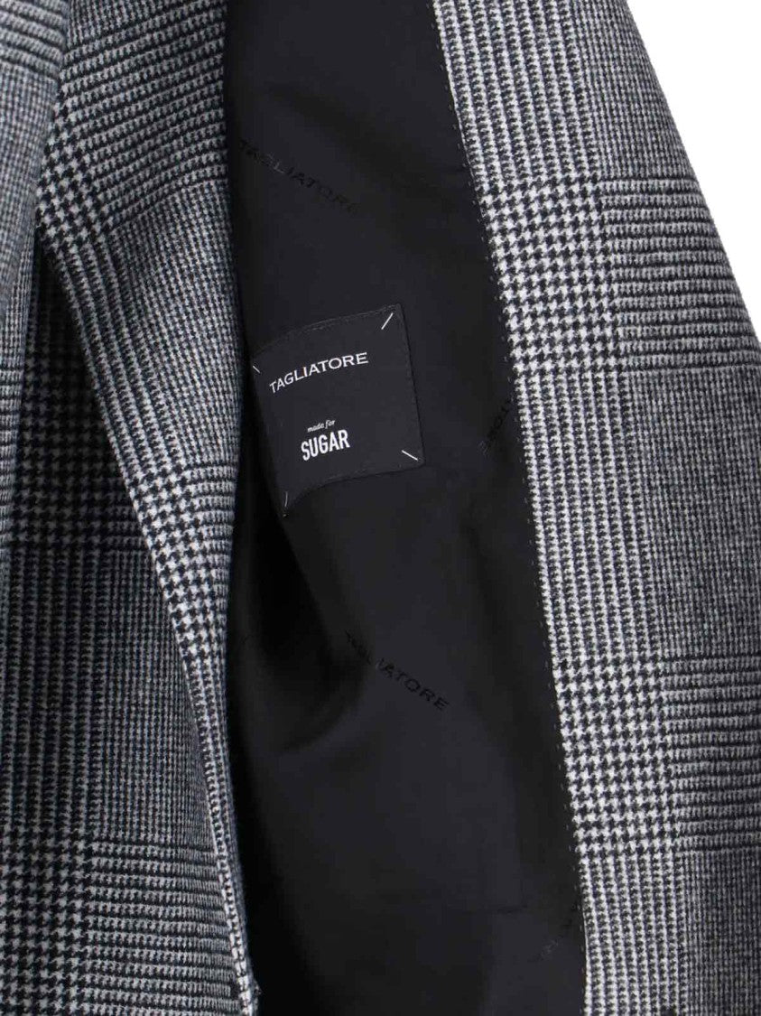 Tagliatore Pied De Poule Patterned Blazer