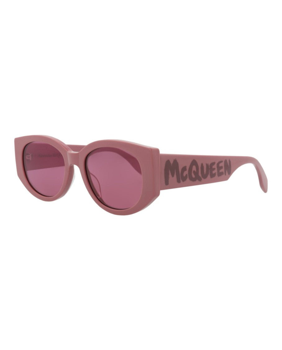 Alexander Mcqueen Round-Frame Recycled Acetate Sunglasses