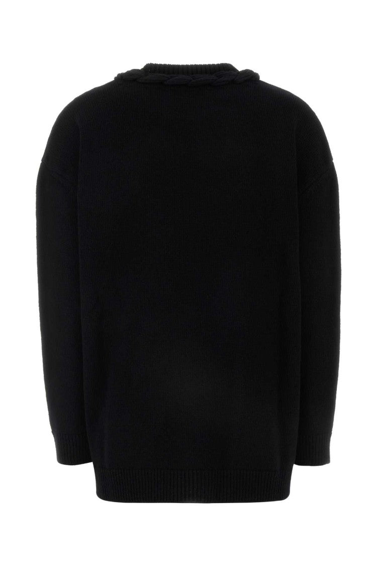 Valentino Garavani Black Wool Sweater