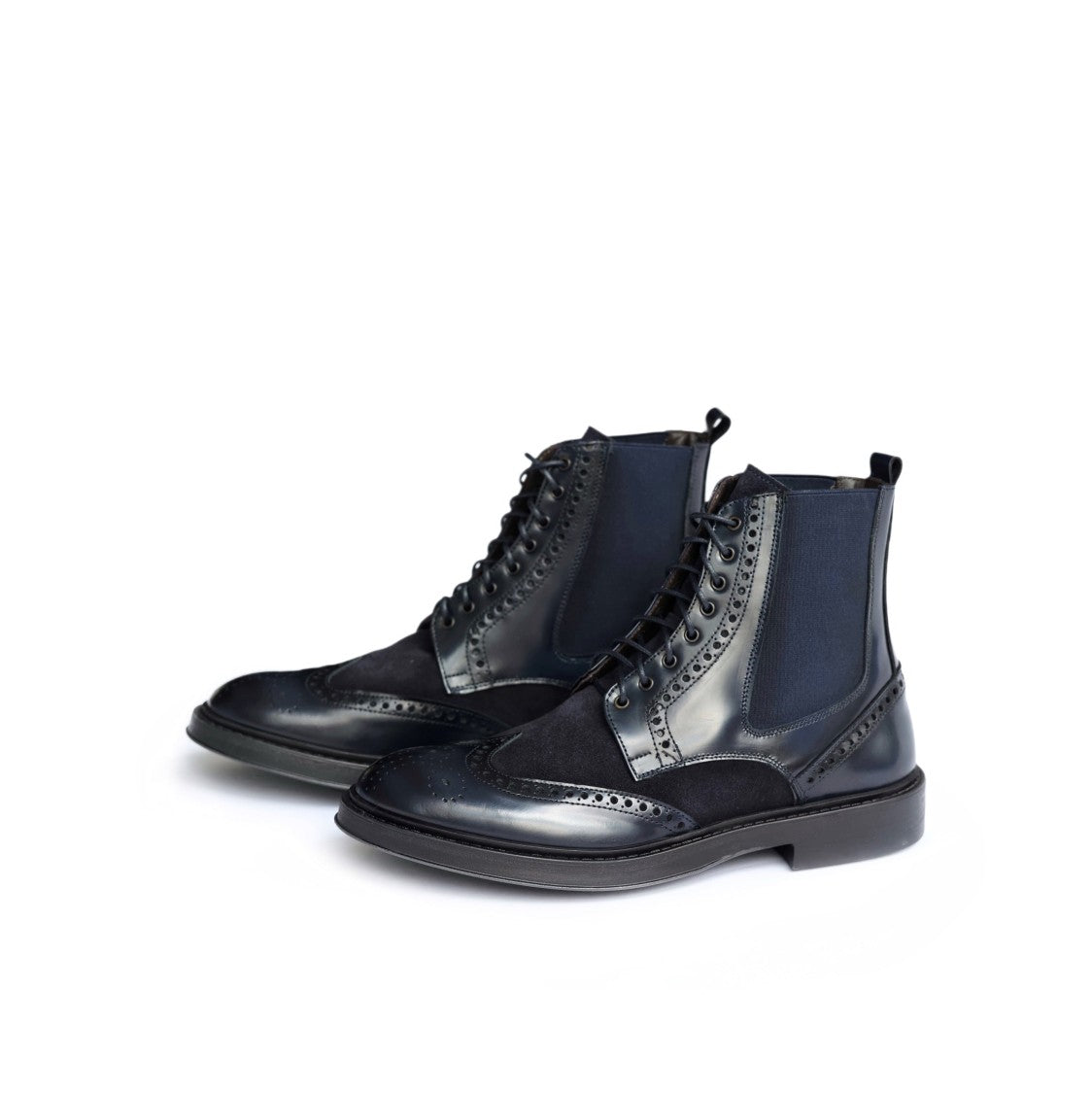 Ton Gout Brogue Ankle Boots With Lace-Up Front