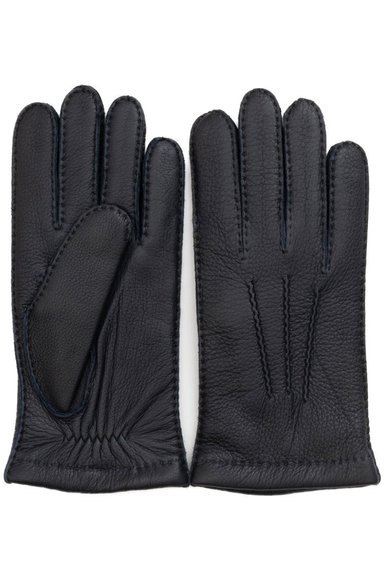 Restelli Cashmere-Lined Deerskin Gloves