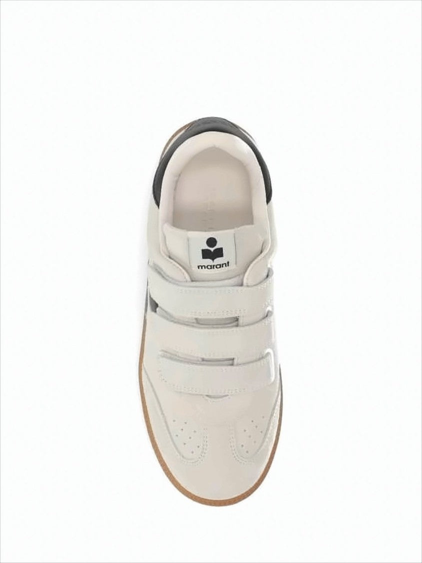 Isabel Marant Suede Low-Top Sneakers With Velcro Straps
