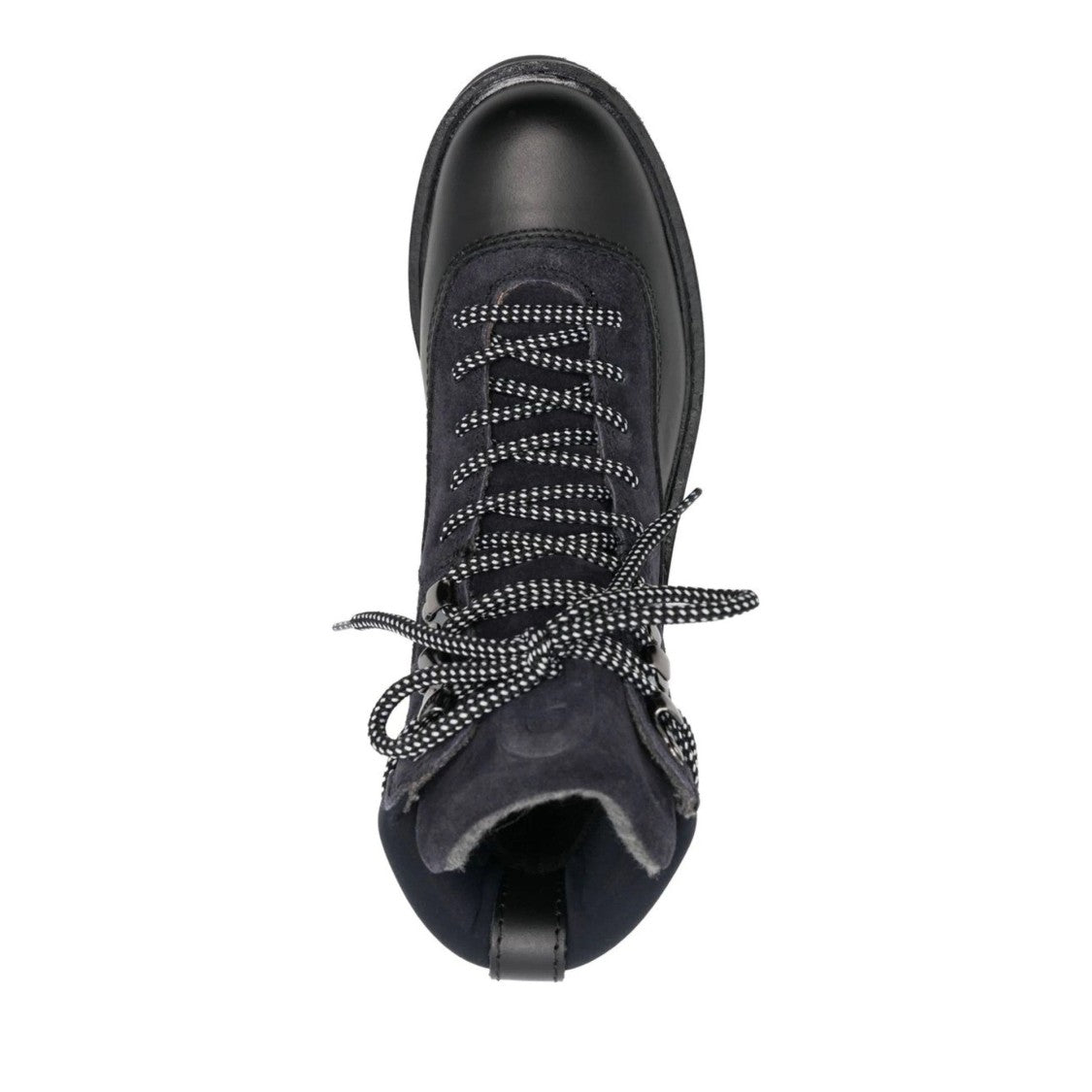 Furla Grey Rita Rugged Hiking Leather Ankle Boots