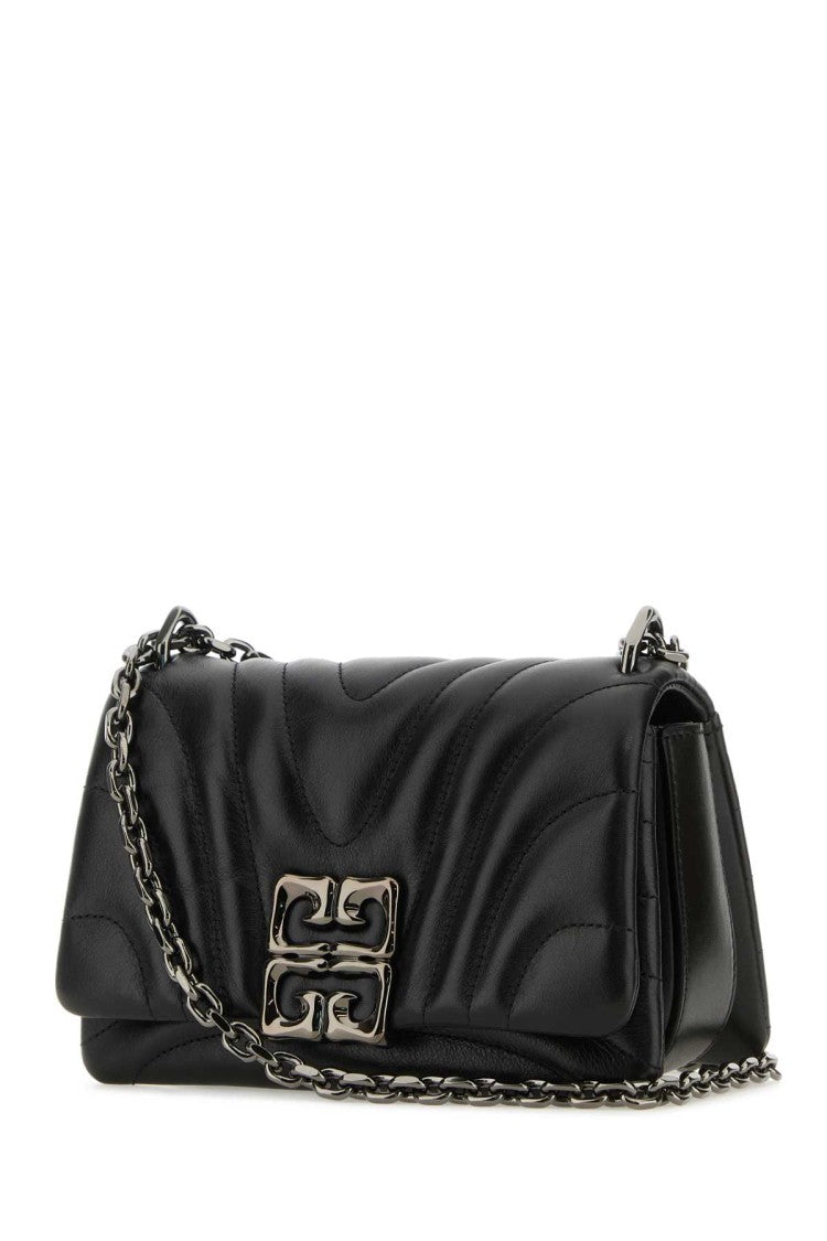 Givenchy Black Leather Small 4G Soft Shoulder Bag
