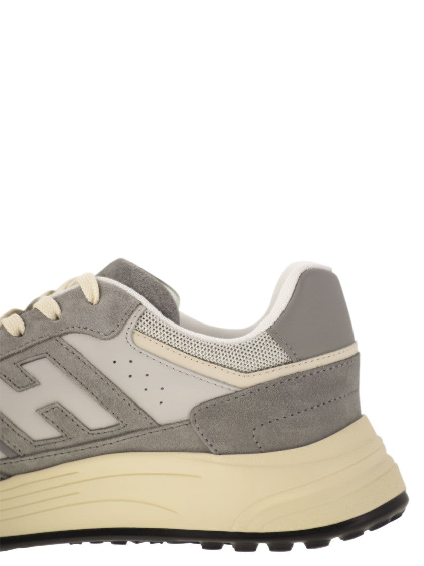 Hogan Hyperlight - Suede And Canvas Sneakers