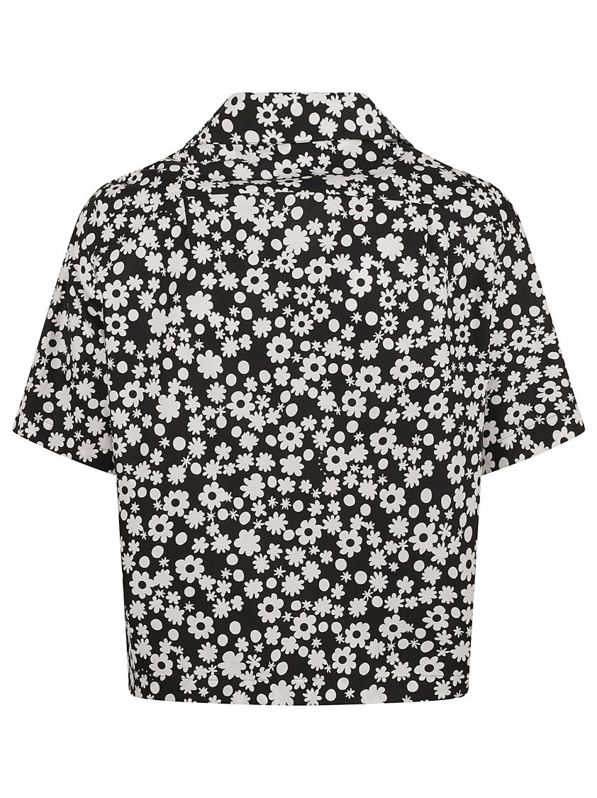 Marni Floral Print Cocoon Silhouette Shirt
