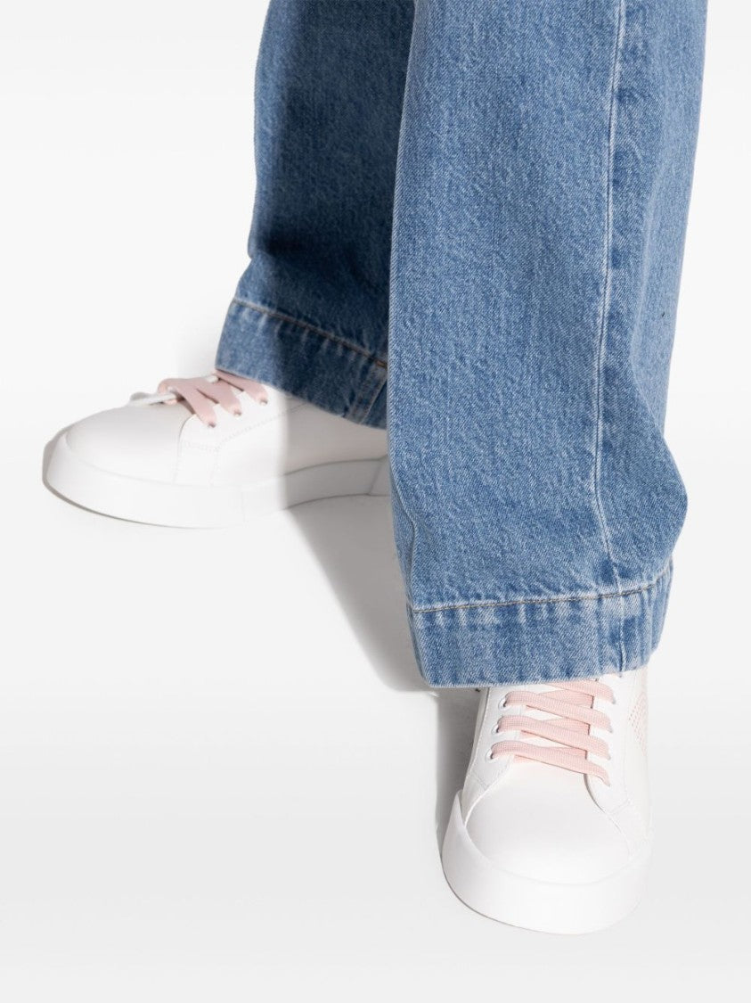 Dolce & Gabbana White Leather Sneakers
