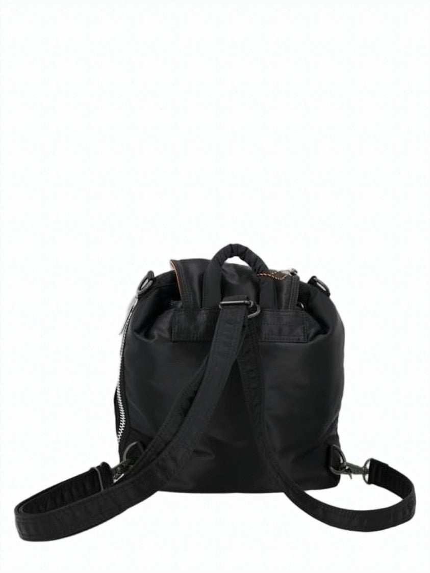 Porter Nylon Shoulder Bag With Flap Closure And Dual Pockets