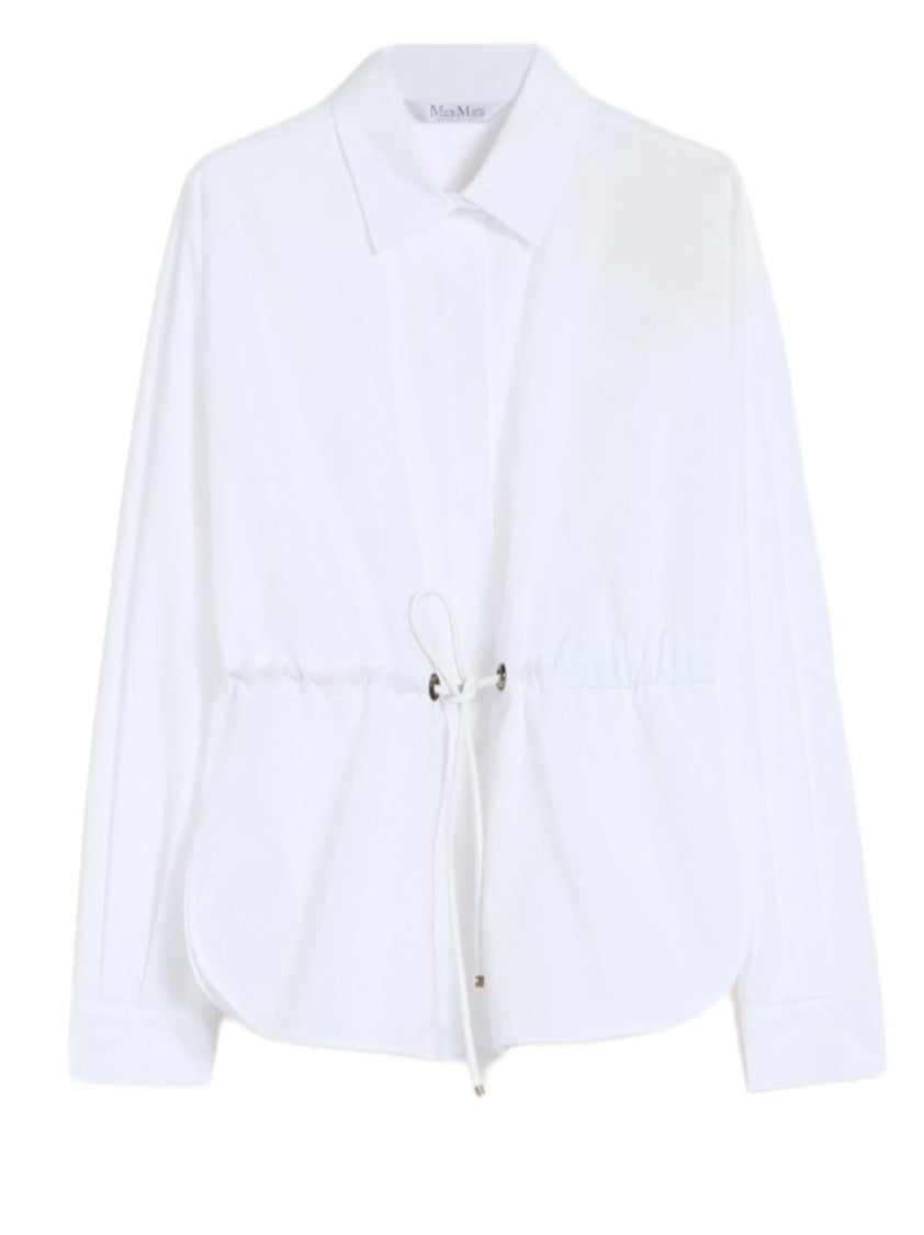 Max Mara Cotton Poplin Hidden Button Shirt